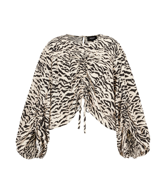 Bubble sleeve blouse